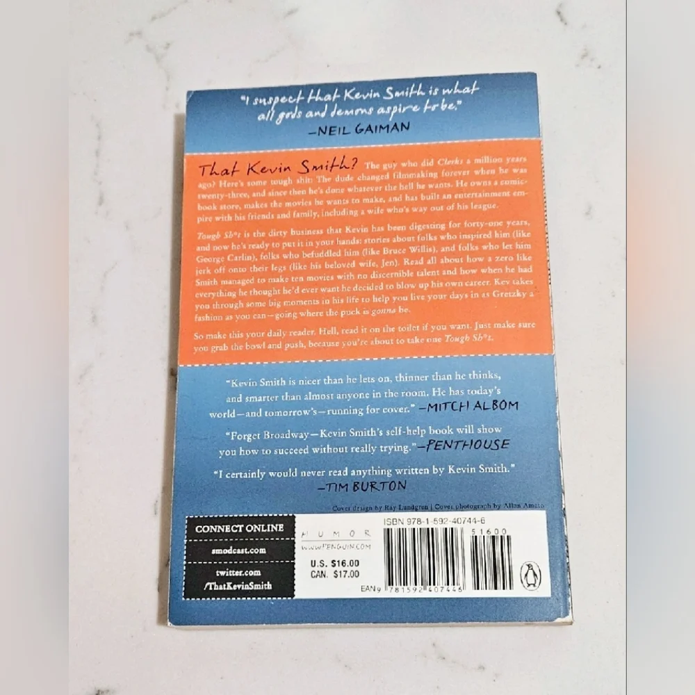 Tough Sh*t Book Kevin Smith Novel The New York Times Bestseller BOGO